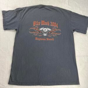 Daytona Beach Bike week 2004 Vintage faded T-shirt men’s size medium